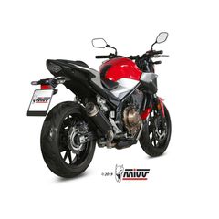 Τελικο Εξατμισης Mivv Gp Pro Muffler Steel Black/Stainless Steel End Cap Honda Cb500F