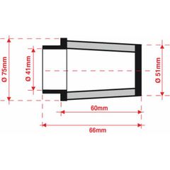 Φιλτροχοανη Tapered Ø41Mm - Fmsa41-60 | Bmc