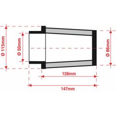 Bmc Air Filter Tapered Ø50Mm - Fbss50-128