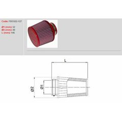 Φιλτροχοανης Tapered Ø52Mm - Fmss52-127 | Bmc