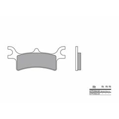 Τακακια Φρενων Off Road Sintered Μεταλλικα 07Po06Sd | Brembo