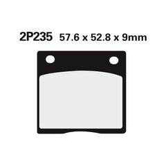 Τακακια Φρενων Street Ημι-Μεταλλικα - 2P-235Ns | Nissin