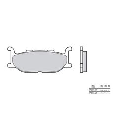 Τακακια Φρενων Scooter Sintered Μεταλλικα 07073Xs | Brembo