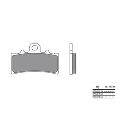 Τακακια Φρενων Street Sintered Μεταλλικα 07Gr18Sa | Brembo