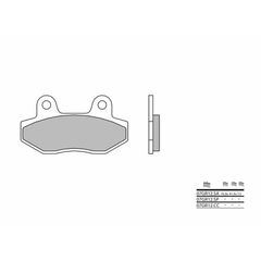 Τακακια Φρενων Street Sintered Μεταλλικα 07Gr12Sa | Brembo