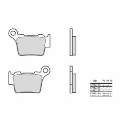 Τακακια Φρενων Off Road Sintered Μεταλλικα 07Bb27Sx | Brembo
