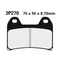Τακακια Φρενων Street Ημι-Μεταλλικα - 2P-270Ns | Nissin