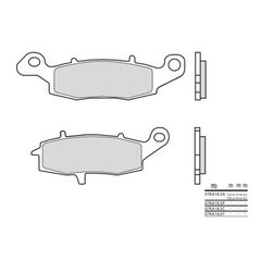 Τακακια Φρενων Street Sintered Μεταλλικα 07Ka18La | Brembo