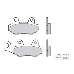Τακακια Φρενων Scooter Carbon Κεραμεικα 07035Cc | Brembo