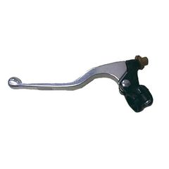 Long Clutch Lever + Perch Casted Aluminium Polished/Black Universal