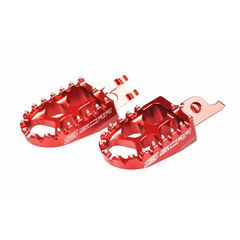 Μαρσπιε / Πατακια Οδηγου Honda Cr125/250 02-07, Crf250 04-22, Crf450 02-22, Crf 1000 Africa Twin Cnc Κοκκινα | Scar