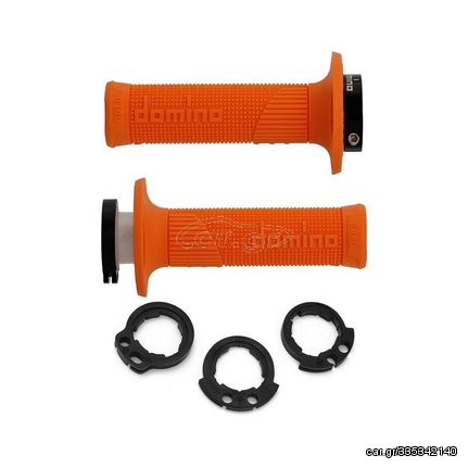 Χειρολαβες Ζευγος Mx (D100) D-Lock Πορτοκαλι Lock On Grips D10046C4500A9-0 | Domino