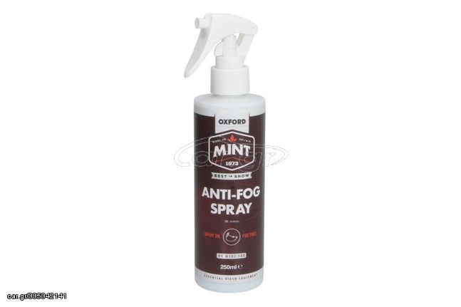 Σπρει Αντιθαμβωτικο Ζελατινας Κρανους Mint Anti-Fog Oc301 250Ml | Oxford
