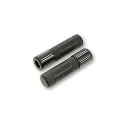 Highsider Conero Handlebar Grip Rubber, 7/8" (22,2 Mm), 132 Mm, Black Glossy With Polished Bevels