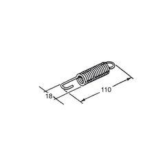 Ελατηριο Ορθοστατη 110X18Mm 4092 | Buzzetti