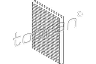 TOPRAN 103 588 755 - cabin filter passeng.comp. Φίλτρο, αέρας εσωτερικού χώρου