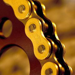 Αλυσιδα Κινησης 420 R1 Works Χρυση/Μαυρη 130Links | Renthal