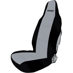 Smart Fortwo 450 1998>2006 Ημικαλυμματα Καθισματων ΜΑΥΡΟ/ΓΚΡΙ Πετσετα (100% ΒΑΜΒΑΚΙ) & Πολυεστερας - 2 ΤΕΜ.