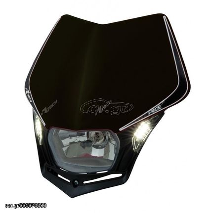 Racetech V-Face Headlight Led Black