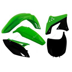 Racetech Plastic Kit Oem Colour (2012) Green/Black Kawasaki Kx-F250