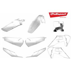 Κιτ Πλαστικα Husqvarna Tc125/250, Fc250/350/450 20-21 Διαφανα | Polisport