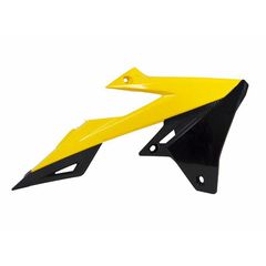 Racetech Radiator Covers Yellow/Black Suzuki Rm-Z450