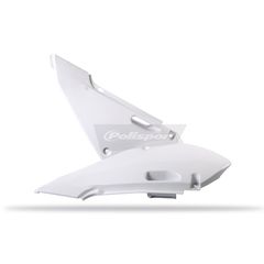 Πλαινα Καπακια Σελας Kawasaki Kx85 01-13, Kx100 01-13 Ασπρο (2Τεμ) | Polisport