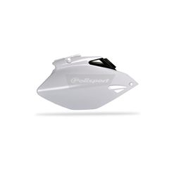Πλαινα Καπακια Σελας Yamaha Yzf250/450 06-09 Ασπρο/Μαυρο (2Τεμ) | Polisport