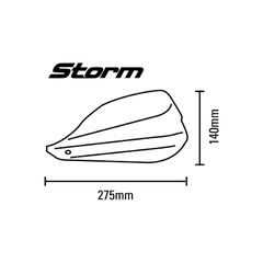 Barkbusters Storm Handguard Kit Single Point Bar End Black-thumb-1