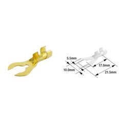 Tourmax Fork Terminal Male Ø5.5Mm Type B-22 (Per 100)
