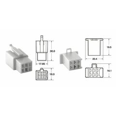 Σετ Συνδεσμοι 110 Ml Oe Type Ø0,5Mm²/0,85Mm² 6Καλ (5Σετ) | Tecnium