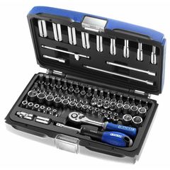 Expert 1/4'' Sockets & Ratchet Set Metric & Inch