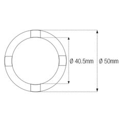 Jmp Spanner Nut Socket For Swingarm/Chassis Id40.5Mm/Od50Mm 4 Pins Honda