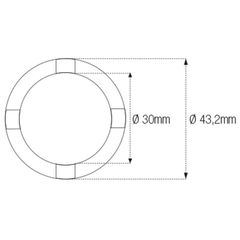 Jmp Spanner Nut Socket For Swingarm/Chassis Id30Mm/Od43.2Mm 4 Pins Suzuki