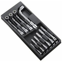 Expert 10 Angled Socket Wrenches Tools Module - Plastic Tray