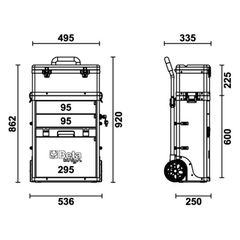 Beta Two Module Tool Trolley Ral9005 Black-thumb-1