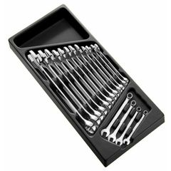 Expert 16 Combination Wrenches Tools Module - Plastic Tray
