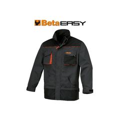 Beta Work Jacket In T/C Canvas 260 G/M² Oxford Inserts Grey Size Xs