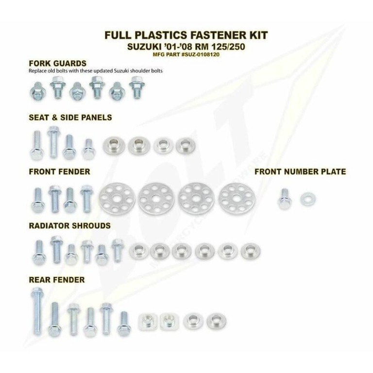 Σετ Βιδες Πλαστικων Full Kit Suzuki Rm125/250 | Bolt