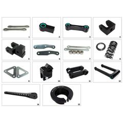 Κιτ Χαμηλωματος Τυπος 1 Kawasaki Z750, Z1000, Suzuki Gsf 600/650, Gsx-R600 | Tecnium