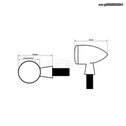 Highsider Apollo Classic 3In1 Led Taillight, Brake Light, Indicator