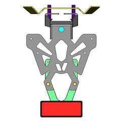 Βαση Πινακιδας Μαυρη Ktm Duke 125/200/390 C8-Spm002 | V Parts