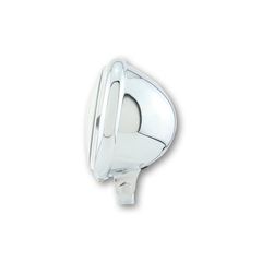 Highsider 5 3/4" Led Headlight Bates Style Type5, Chrome, Black Cover, Lower Fixed.