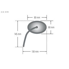 Shin Yo Handlebar End Mirror (Pair)