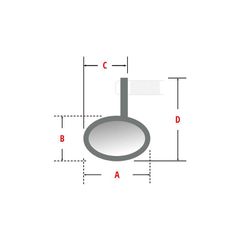 Highsider Tetra Bar End Mirror Long (1Pc)-thumb-2