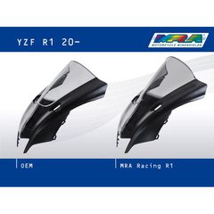 Ζελατινα Φερινγκ Racing "R" Διαφανη Yamaha Yzf-R1 20-22| Mra