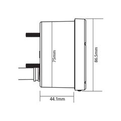 Αναλογικο Στροφομετρο 8000Rpm Μαυρο 12V Φωτιζομενο | Koso