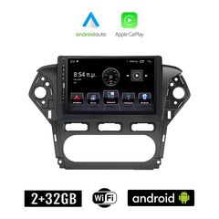FORD MONDEO (2010 - 2013) Android οθόνη αυτοκίνητου 2+32GB με GPS WI-FI (ηχοσύστημα αφής 9" ιντσών Apple CarPlay Android Auto 2GB Car Play Youtube Playstore MP3 USB Radio Bluetooth Mirrorlink εργ