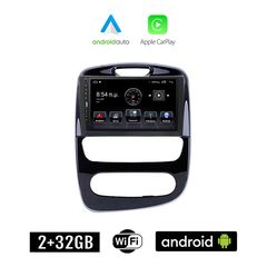 RENAULT CLIO (μετά το 2016) Android οθόνη αυτοκίνητου 2+32GB με GPS WI-FI (ηχοσύστημα αφής 9" ιντσών Apple CarPlay Android Auto 2GB Car Play Youtube Playstore MP3 USB Radio Bluetooth Mirrorlink ε