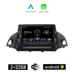 FORD KUGA (μετά το 2013) Android οθόνη αυτοκίνητου 2+32GB με GPS WI-FI (ηχοσύστημα αφής 9" ιντσών Apple CarPlay Android Auto 2GB Car Play Youtube Playstore MP3 USB Radio Bluetooth Mirrorlink εργο